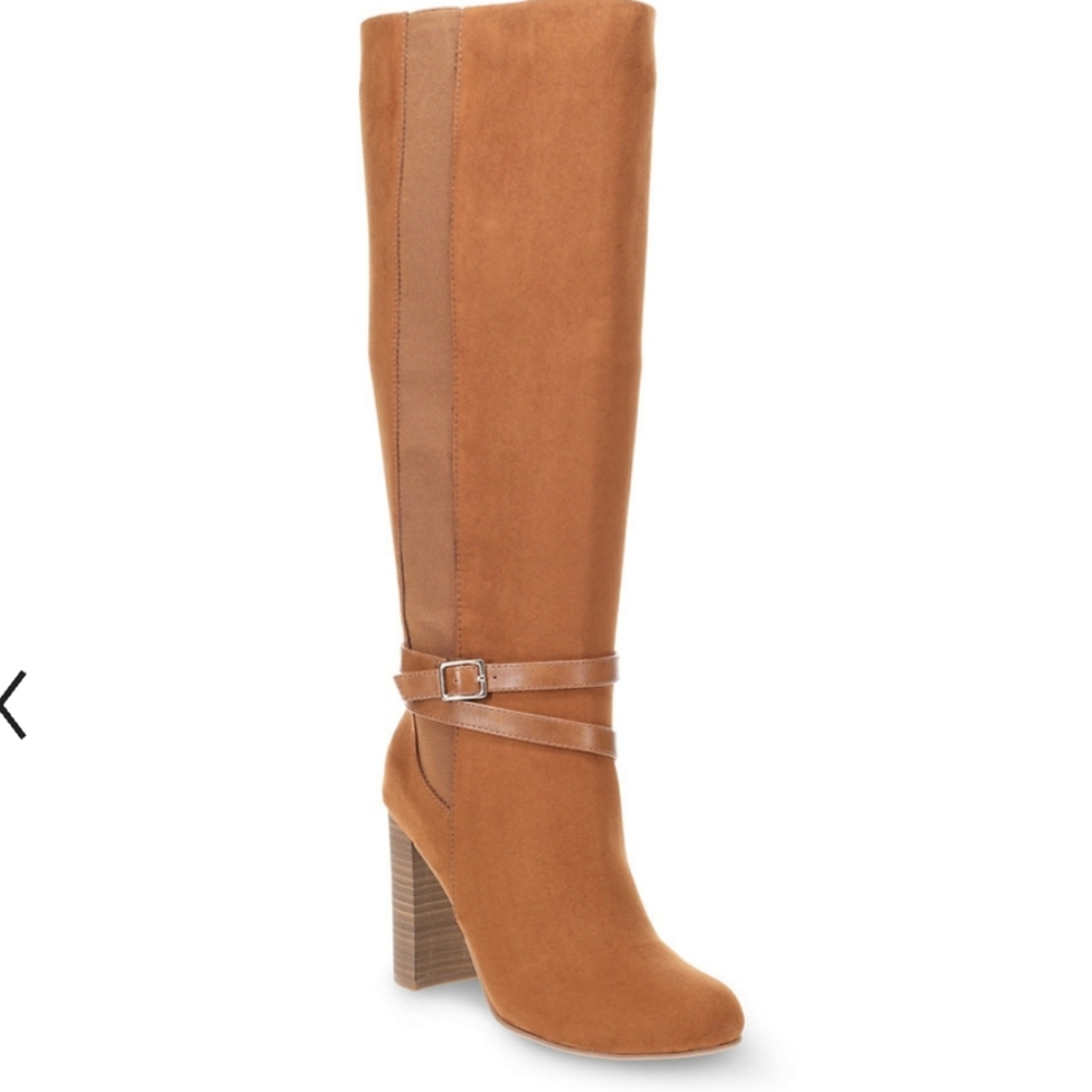 LC Lauren Conrad Haworthia Women's Knee High Boots. Cognac (Brown) NEW IN BOX